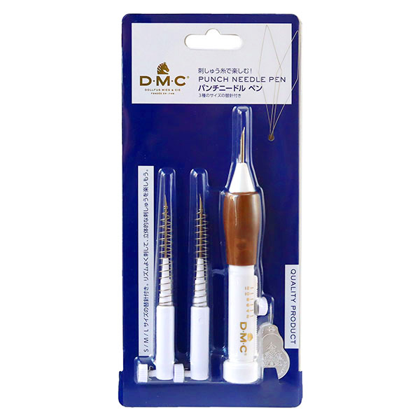 パンチニードル ペン 3種のサイズの替え針付き ニードルパンチ 刺しゅう針 DMC パンチニードル 手芸材料のネットショップ つくる楽しみ．ｃｏｍ