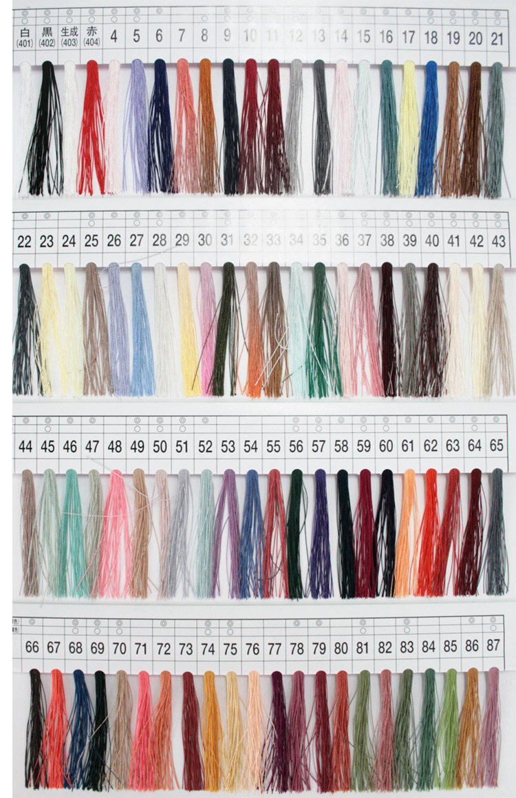 無料長期保証 手縫糸 タイヤー絹手縫い糸 9号 40m ページ1 カード巻 絹100% フジックス P<br>