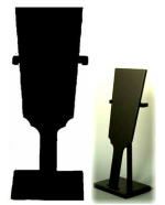 花梨塗り　特大　羽子板　飾台　台 木製黒塗り羽子板(飾り台付き) | 手芸材料のネットショップ