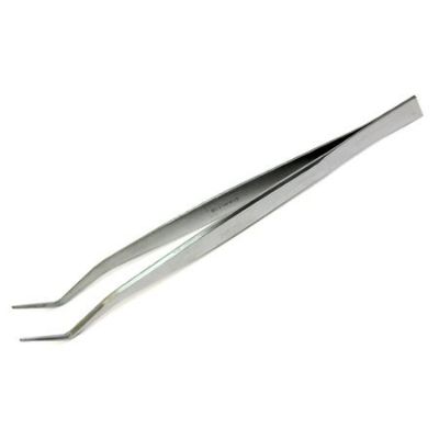 精密ピンセット 160mm 先曲