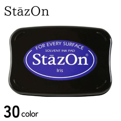 スタンプインク ツキネコ ステイズオン インクパッド スタンプ クラフト 金属 プラスチック
