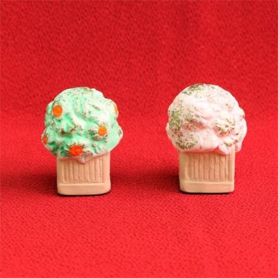 ひなまつり飾り (陶器製) たちばな さくら 2個