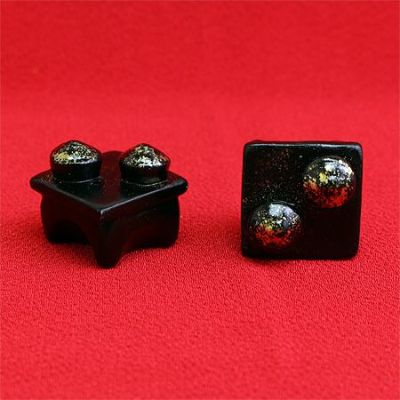 ひなまつり飾り (陶器製) お膳 2個