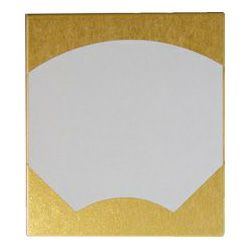 寸松庵色紙 扇面(金) 約13.5cm×12cm(小サイズ)