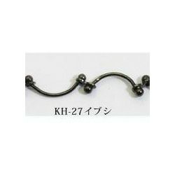 ネックレスチェーン ブラックニッケル　【1m単位の切売販売】