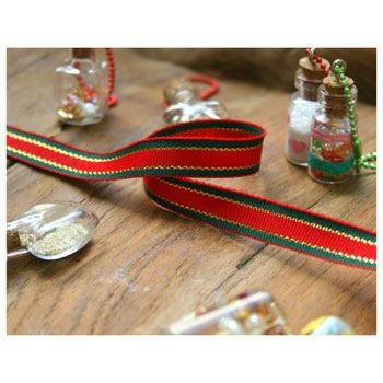 【クリスマス】クリスマスリボン 巾10mm 【1m単位の切り売り販売】