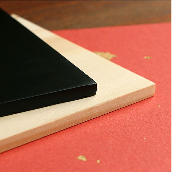 木製黒塗り羽子板(飾り台付き) ミニサイズ | 手芸材料のネットショップ