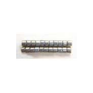 デリカビーズ ●丸 約3g 1.6mm(11/0) 白ギョクゴールドラスターABダークグレー
