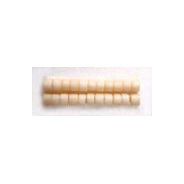 デリカビーズ ●丸 約3g 1.6mm(11/0) ツヤ消 白ギョク焼付ラスター ウス茶