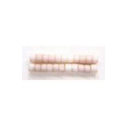 デリカビーズ ●丸 約3g 1.6mm(11/0) ツヤ消 白ギョクゴールドラスター オレンジ