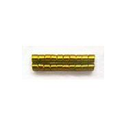 デリカビーズ ●丸 約3g 1.6mm(11/0) オレンジ銀引着色