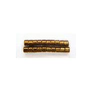デリカビーズ ●丸 約3g 1.6mm(11/0) オレンジ銀引着色