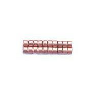 デリカビーズ ●丸 約3g 1.6mm(11/0) 半ツヤ消外銀メッキ着色