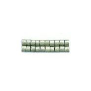 デリカビーズ ●丸 約3g 1.6mm(11/0) ツヤ消外銀メッキ着色