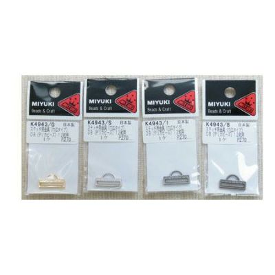 デリカビーズ用ステッチ用金具（12粒用）巾広タイプ