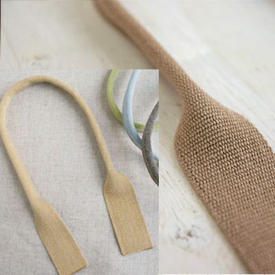 ショルダー 持ち手 リネン混ハンドル 手さげ 60cm 2本1組 │つくる楽しみ