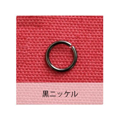 丸カン75個入 径線1mm×外径φ8mm 黒ニッケル