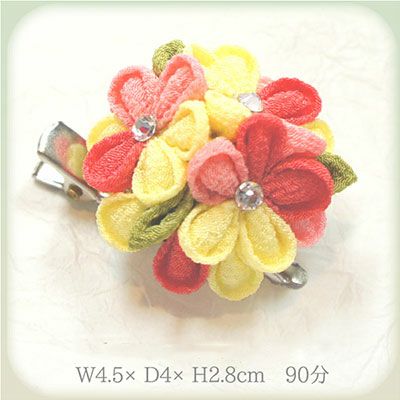 つまみ細工 キット 桃