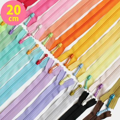 玉付きファスナー コイル 20cm  (1本) 玉付ファスナー 玉付 ファスナー YKK