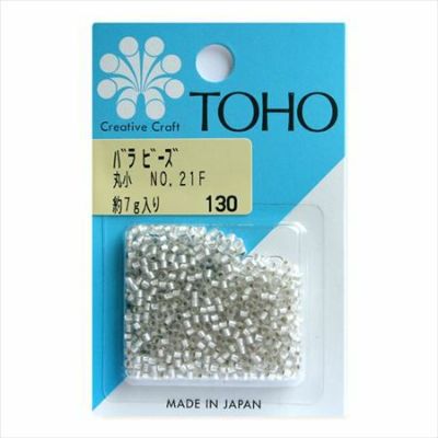 ビーズ バラビーズ 丸小 No.21F　銀メッキ・つや消し
