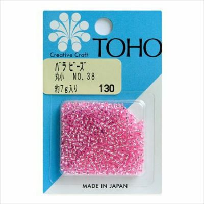 ビーズ バラビーズ 丸小 No.38　銀メッキ・着色