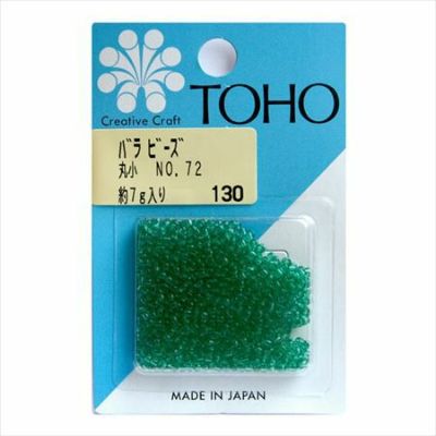 ビーズ バラビーズ 丸小 No.72　スキ・つや消し