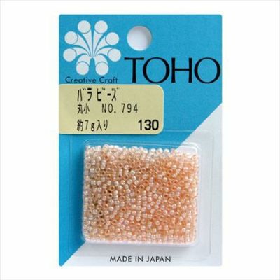 ビーズ バラビーズ 丸小 No.794　着色オーロラ