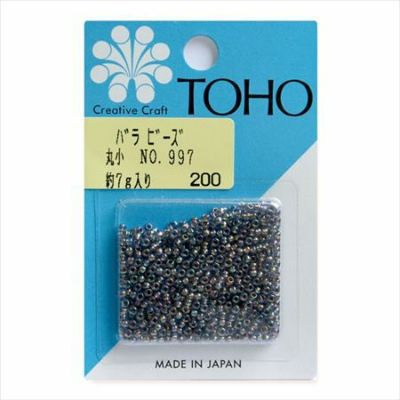 ビーズ バラビーズ 丸小 No.997　着色オーロラ