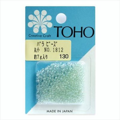 ビーズ バラビーズ 丸小 No.1812　着色オーロラ