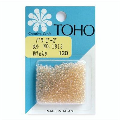 ビーズ バラビーズ 丸小 No.1813　着色オーロラ