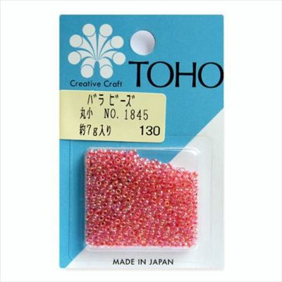 ビーズ バラビーズ 丸小 No.1845　着色オーロラ