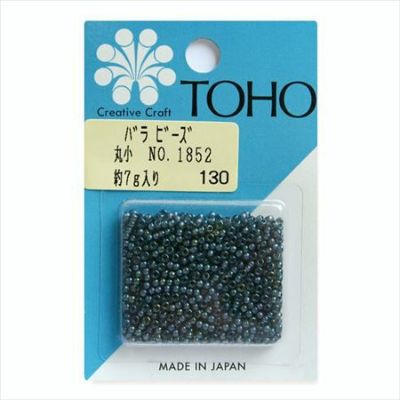 ビーズ バラビーズ 丸小 No.1852　着色オーロラ