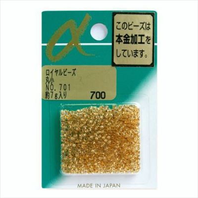 ビーズ ロイヤルビーズ 丸小 No.701　本金メッキ