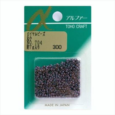 ビーズ ロイヤルビーズ 丸小 No.704　高級玉虫・つや消し