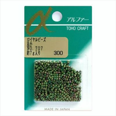 ビーズ ロイヤルビーズ 丸小 No.707　高級玉虫・つや消し
