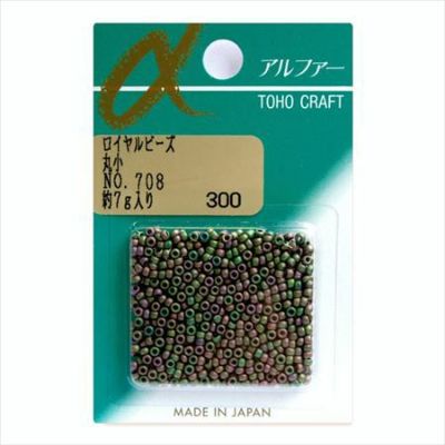 ビーズ ロイヤルビーズ 丸小 No.708　高級玉虫・つや消し