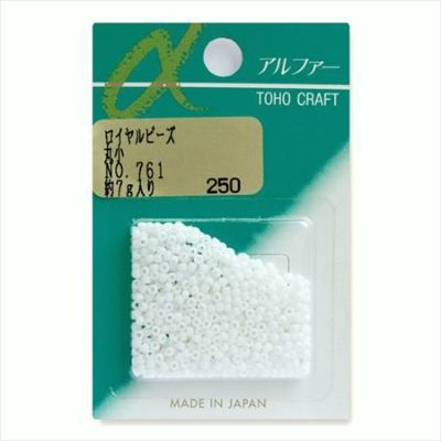 ビーズ ロイヤルビーズ 丸小 No.761　砡オーロラ・つや消し