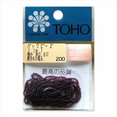 ビーズ 糸通しビーズ 特小　NO.6C　スキ