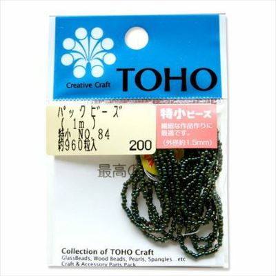 ビーズ 糸通しビーズ 特小　NO.84　玉虫