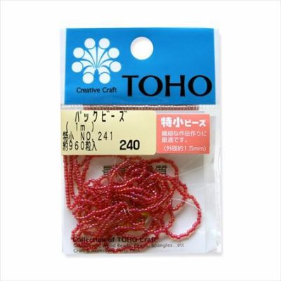 ビーズ 糸通しビーズ 特小　NO.241　着色オーロラ