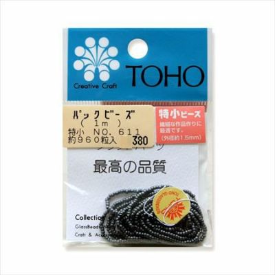 ビーズ 糸通しビーズ 特小 NO.611 玉虫・つや消し