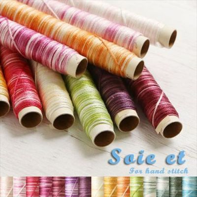 15m】soie et ソワエ 刺繍糸 刺しゅう糸 シルク100％ フジックス