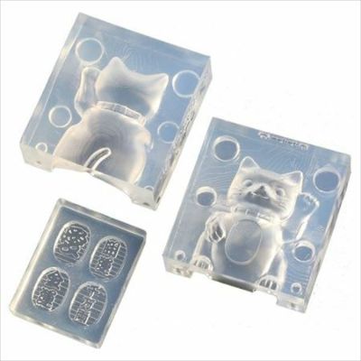 レジンクラフト用 ソフトモールド 小判付き招き猫　いぬねこアイテム特集 ペット 動物