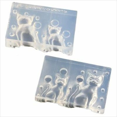 レジンクラフト用 ソフトモールド 猫Bタイプ　M・Sサイズ　いぬねこアイテム特集 ペット 動物
