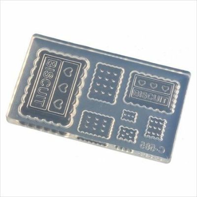 レジンクラフト用 ソフトモールド ビスケット 角