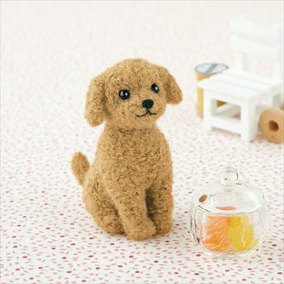 トイプードル【アプリコットカラー】 ハマナカ | つくる楽しみ フェルトキット いぬねこアイテム特集 ペット 動物