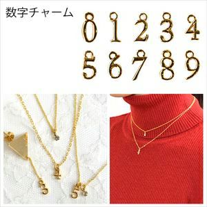 アクセサリー 数字チャーム (5個入) KE456-475 | つくる楽しみ