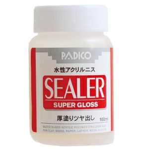 厚塗りツヤ出し水性アクリルニス 100ml ねんど