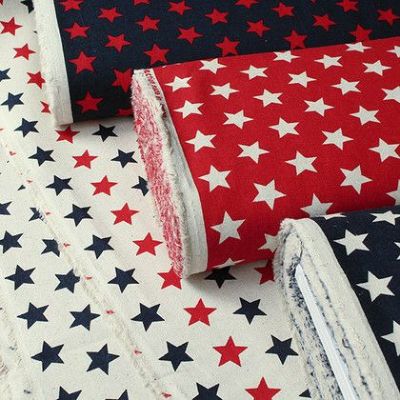 生地 布 星 綿麻 キャンバス プリント ハーフリネン スター 最低単位30cm?10cm単位の切売 入園入学 中厚 扱いやすい 縫いやすい バック作り 麻 綿麻 小物 丈夫 レッスンバック ハンドメイド 手芸 ソーイング 手作り