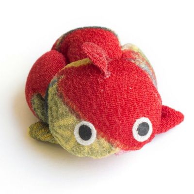 ちりめんパーツ 金魚 赤| つくる楽しみ